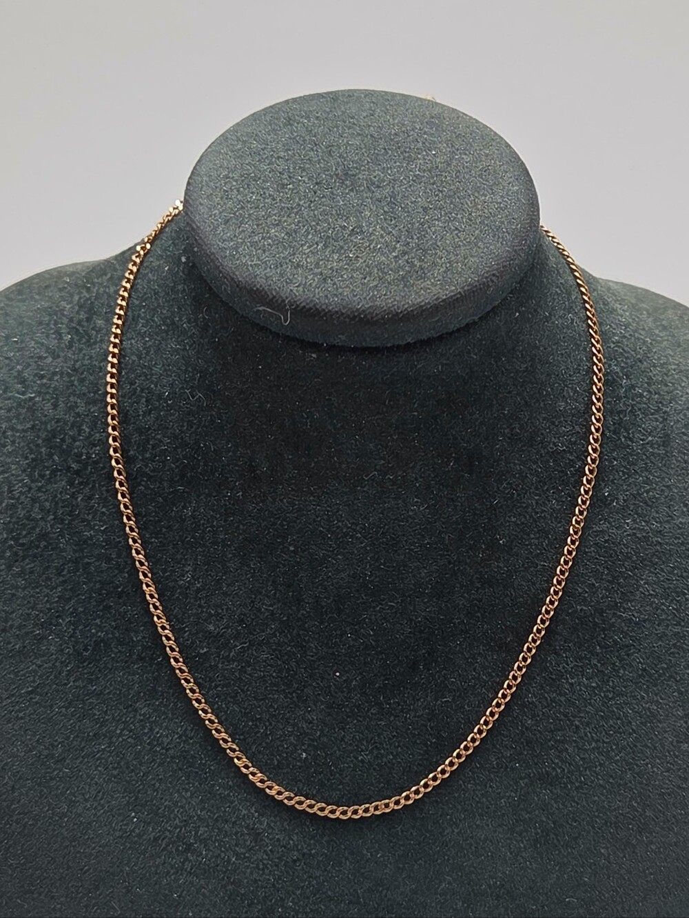 Vintage 10k Yellow Gold 1mm Chain Necklace 19.5" 2.2g